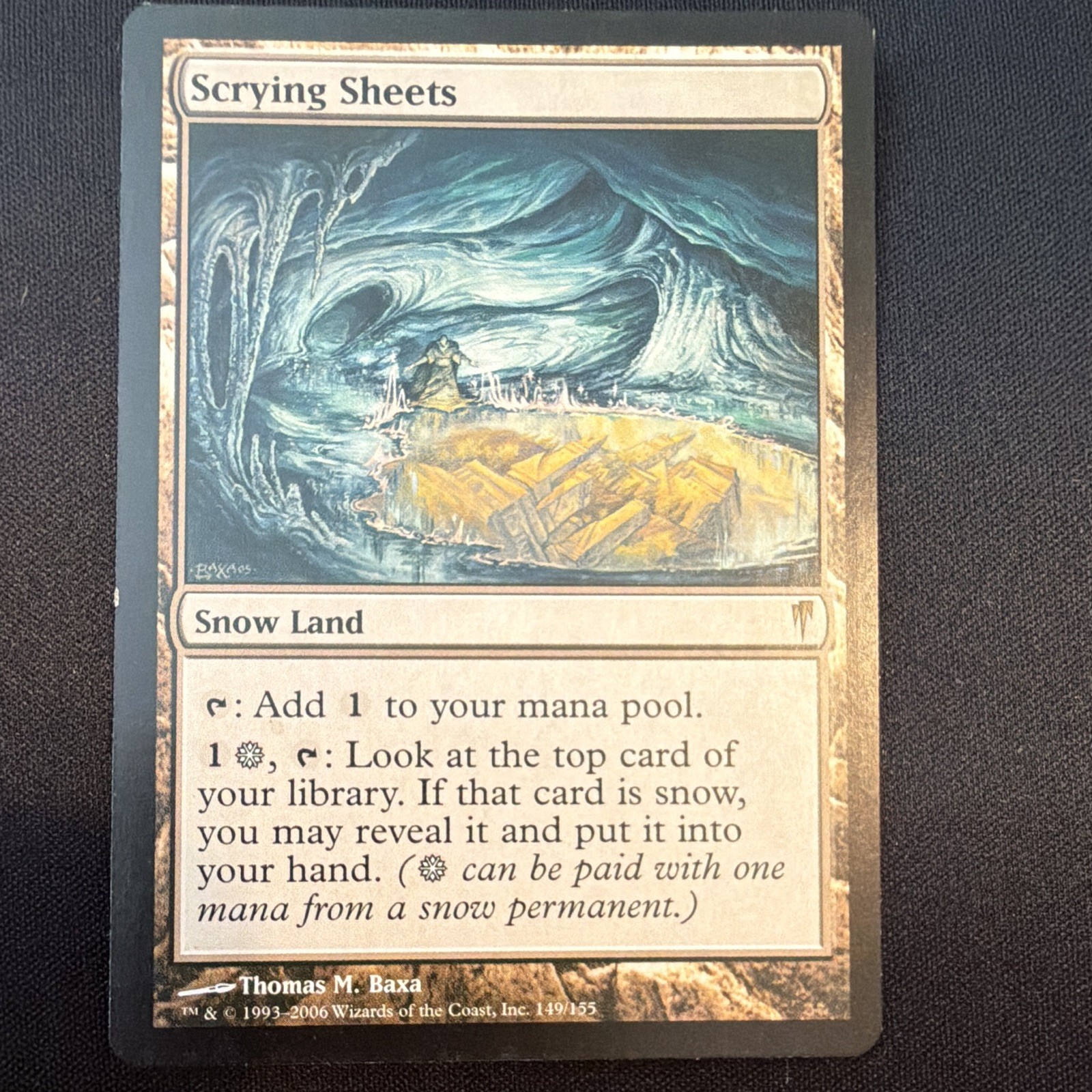 Wizards of the Coast MTG Scrying Sheets Coldsnap Rare Land Regular EN 149/155