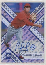 2018 Elite Extra Edition Aspirations Blue 30/50 Francisco Morales #118 Auto 1kk