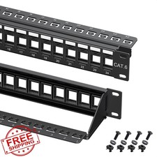 Cable Matters 1U 24 Port Keystone Patch Panel, 19-inch Rackmount Blank Panel