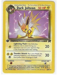 Dark Jolteon 38/82 Team Rocket 1st Edition Uncommon