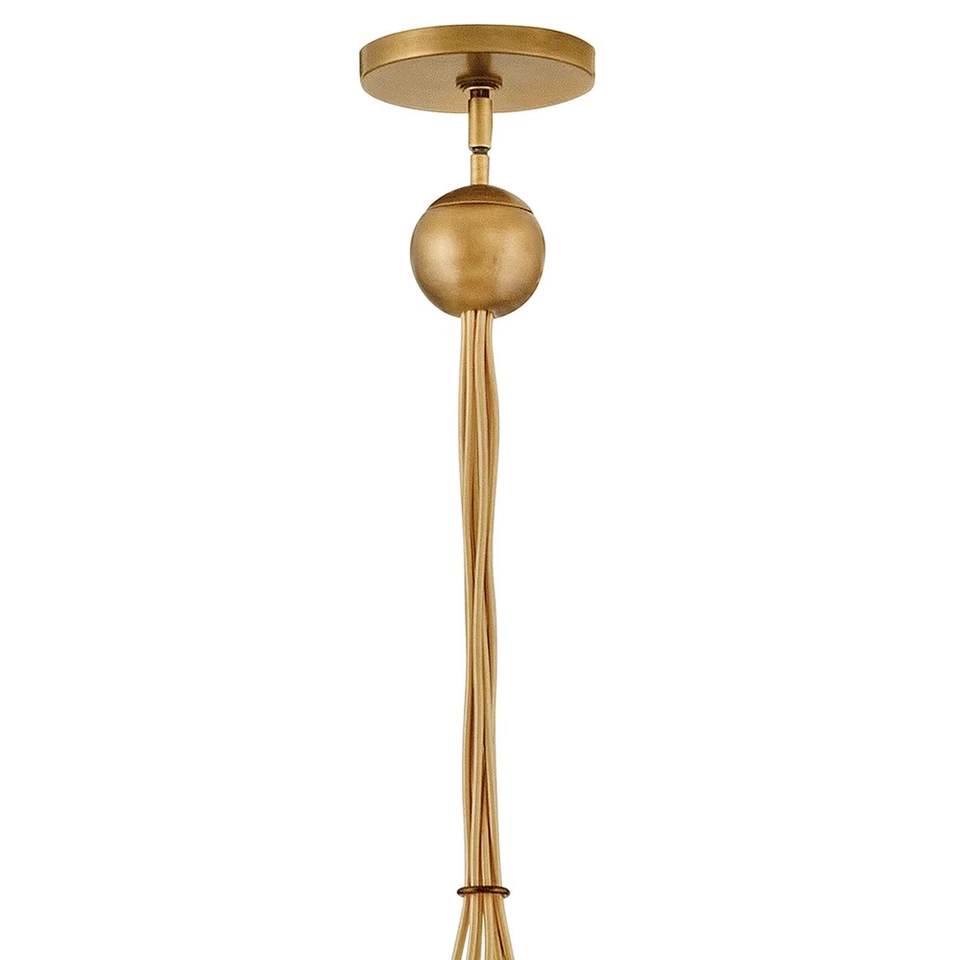 Colgante Hinkley Lighting 30306 Skye 6 luces 24" W multi luz - latón Heritage / Foto 3 de 4