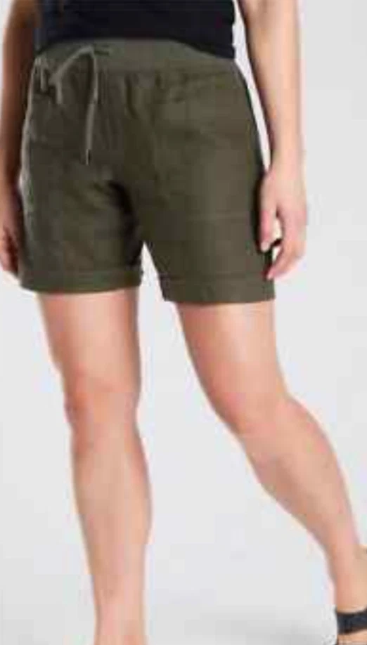 Athleta Shorts Womens Size 4 Green Cabo Linen 8 Inch Mid Rise Drawstring Casual
Opens in a new windo