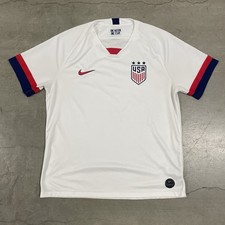 NIKE 2019 Team USA Stadium White Mens XL Home Soccer Jersey Olympics Dri Fit