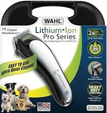 Wahl Lithium Ion Pro Series Rechargeable Pet Clippers Grooming Kit - Model 9766