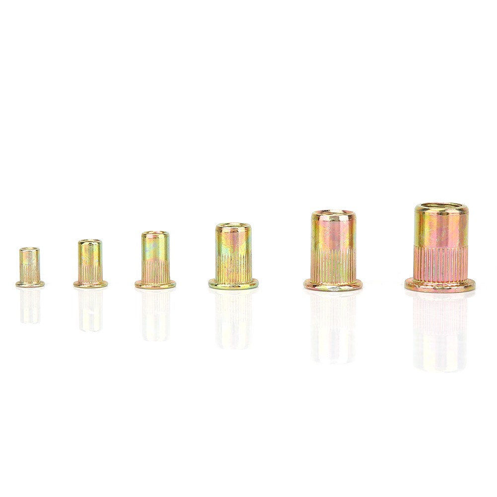 180pcs Rivet Nut Kit Durable Flat Head Insert For Multiple Materials