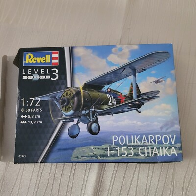 Revel Prototypmodell Bausatz Maßstab 1:72 Polikarpov I-153 CHAIKA orginalkarton