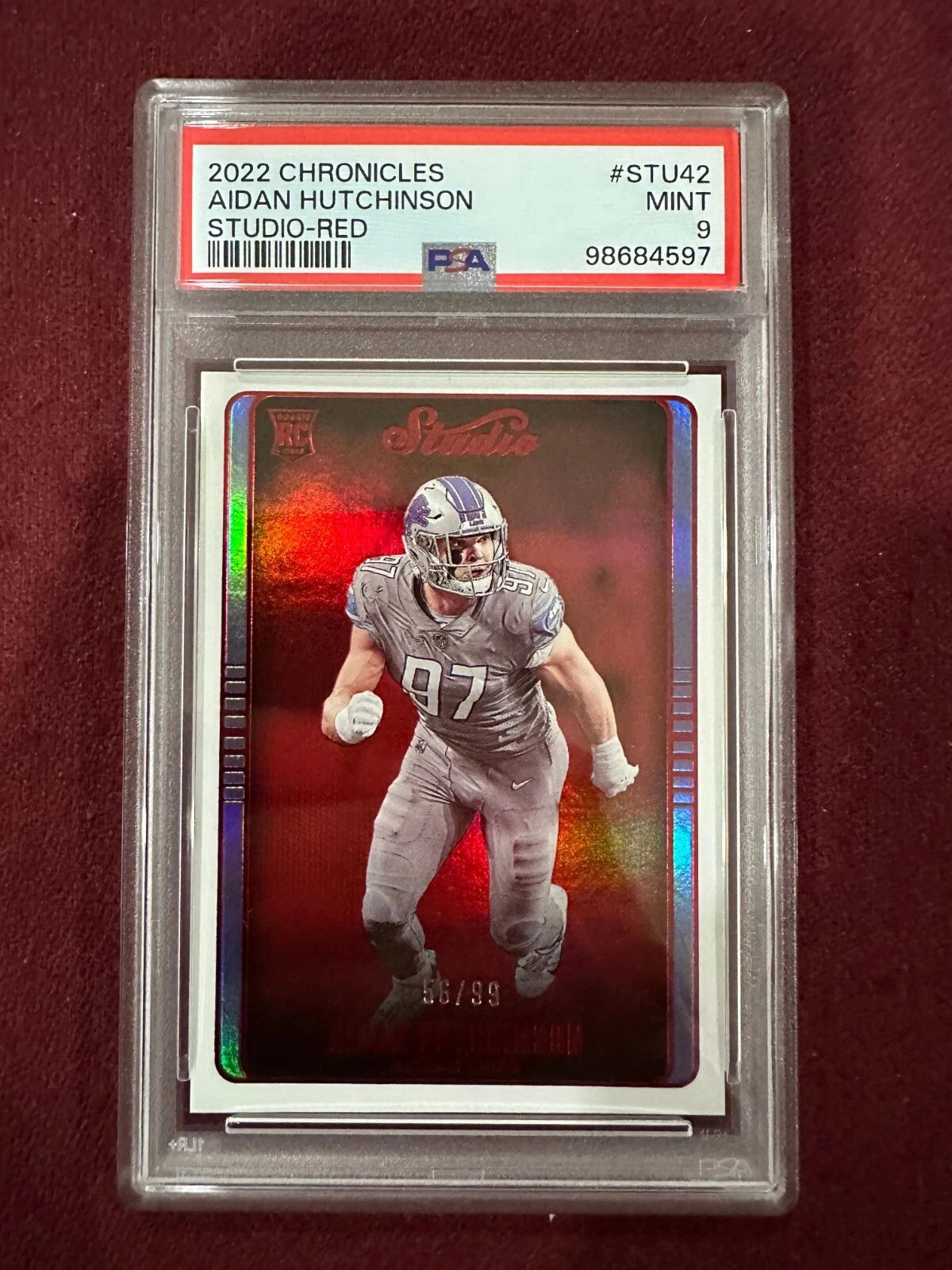 Aidan Hutchinson Panini Chronicles Studio #STU42 Red