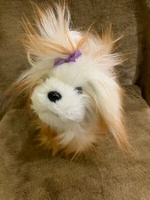 💜TESCO 2008 GINGER & WHITE FLUFFY DOG PUPPY  BABY SOFT HUG COMFORTER TOY YORKIE