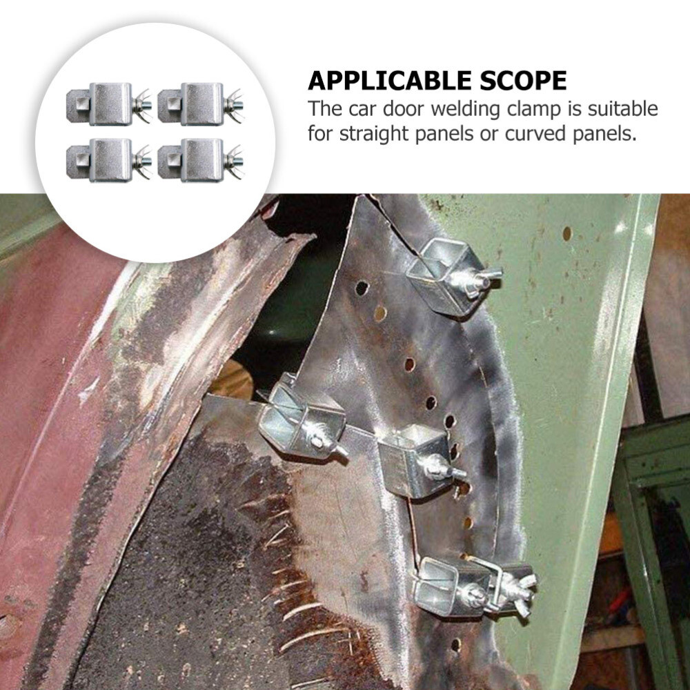 8 Pcs Car Body Panel Clamps Restorer Tool Welding Butterfly Clip Mini