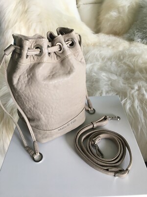 Marc O´Polo Bucket Bag, Leder Damentasche, beige, #TA-3