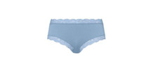 Hanro Cotton Lace Hipster Blue Moon Size L