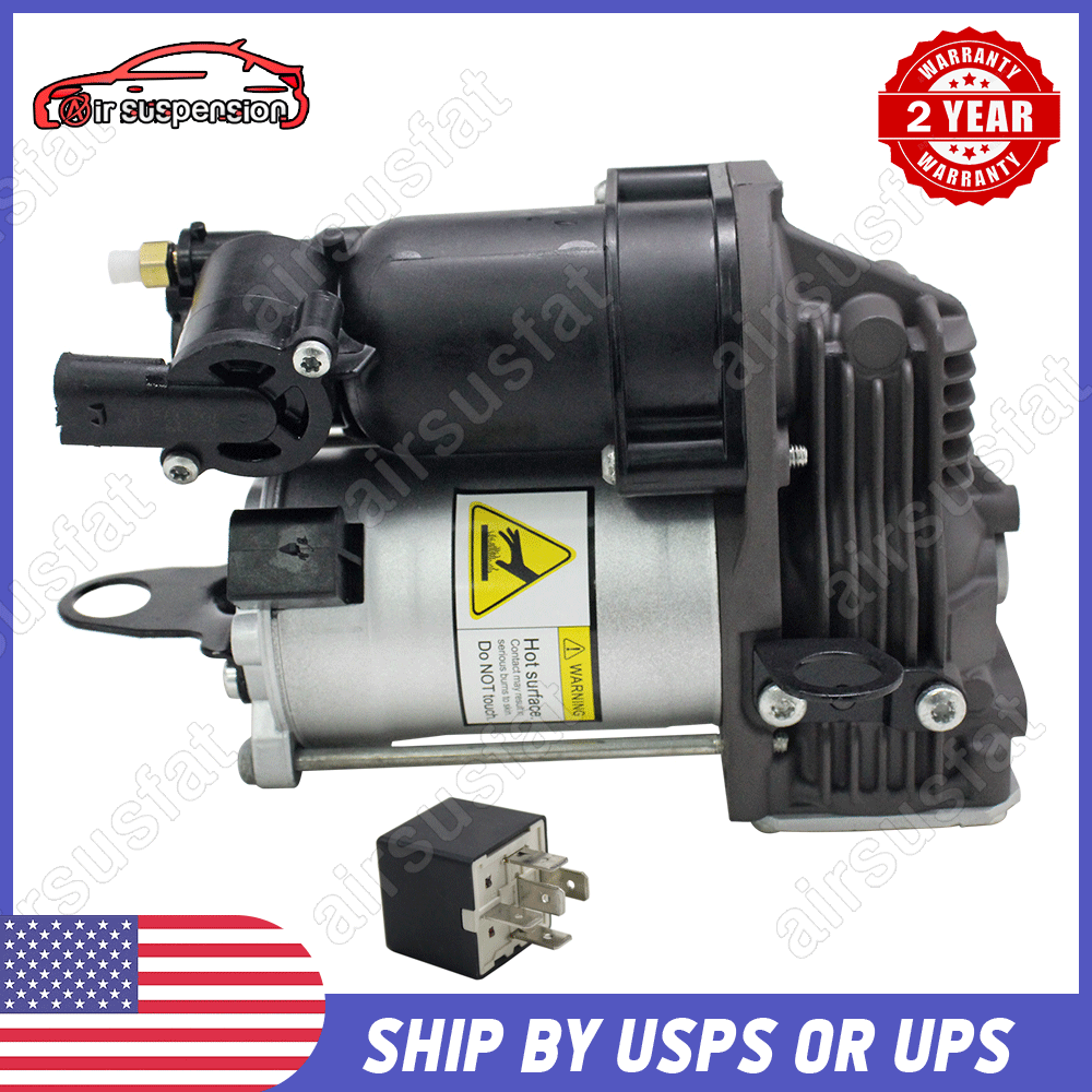 W166 X166 Air Suspension Compressor Pump w/ Relay fit Mercedes ML GL
