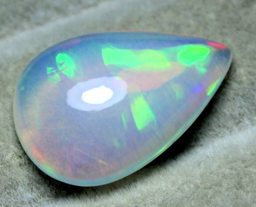 6.20 Carat Certification Natural Loose Gemstone White Welo Fire Cabochon Stone - Picture 9 of 11