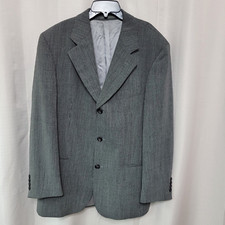 Hugo Boss Einstein Omega Suit Jacket Men's Size 52 / 42 US Gray Stripe