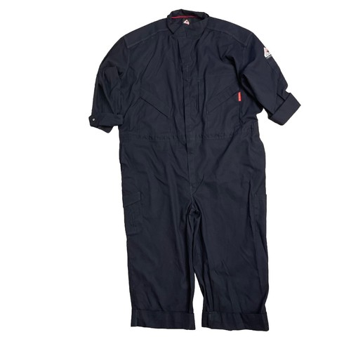 Bulwark 2112 FR Zip Coveralls Unlined Men’s Size 66LN CAT 2 Navy Blue