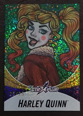 2019 Cryptozoic DC Bombshells 3 STR PWR S03 GOLD /25 HARLEY QUINN
