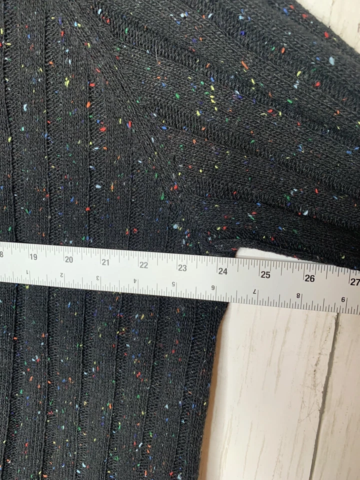 Suéter Lumiere Negro Colorido Lunares Cuello Redondo Manga Larga Tejido Mujer Grande Foto 4 de 4