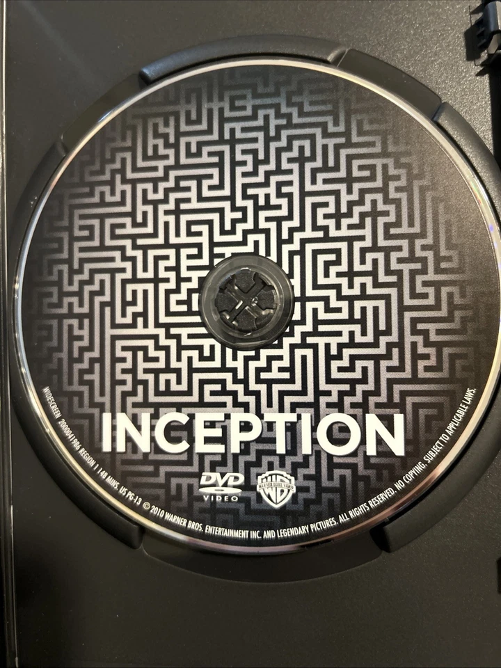 Inception (DVD, 2010) Leonard DiCaprio Tom Hardy Ellen Page Christopher Nolan - Image 2 of 4
