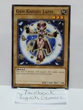 YUGIOH GEM-KNIGHT LAPIS SECE 1ST EDITION  COMMON LIGHT PLAYED