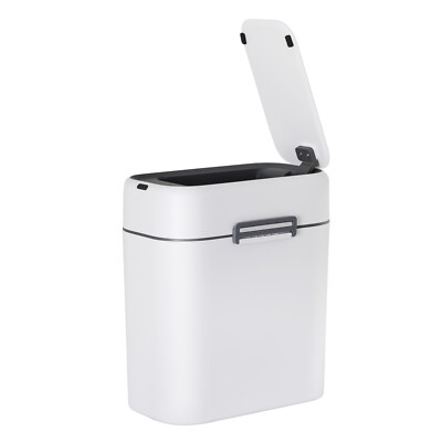 2.2 Gallon Trash Can with Lid, Bathroom Small Trash Can Touchless Automatic