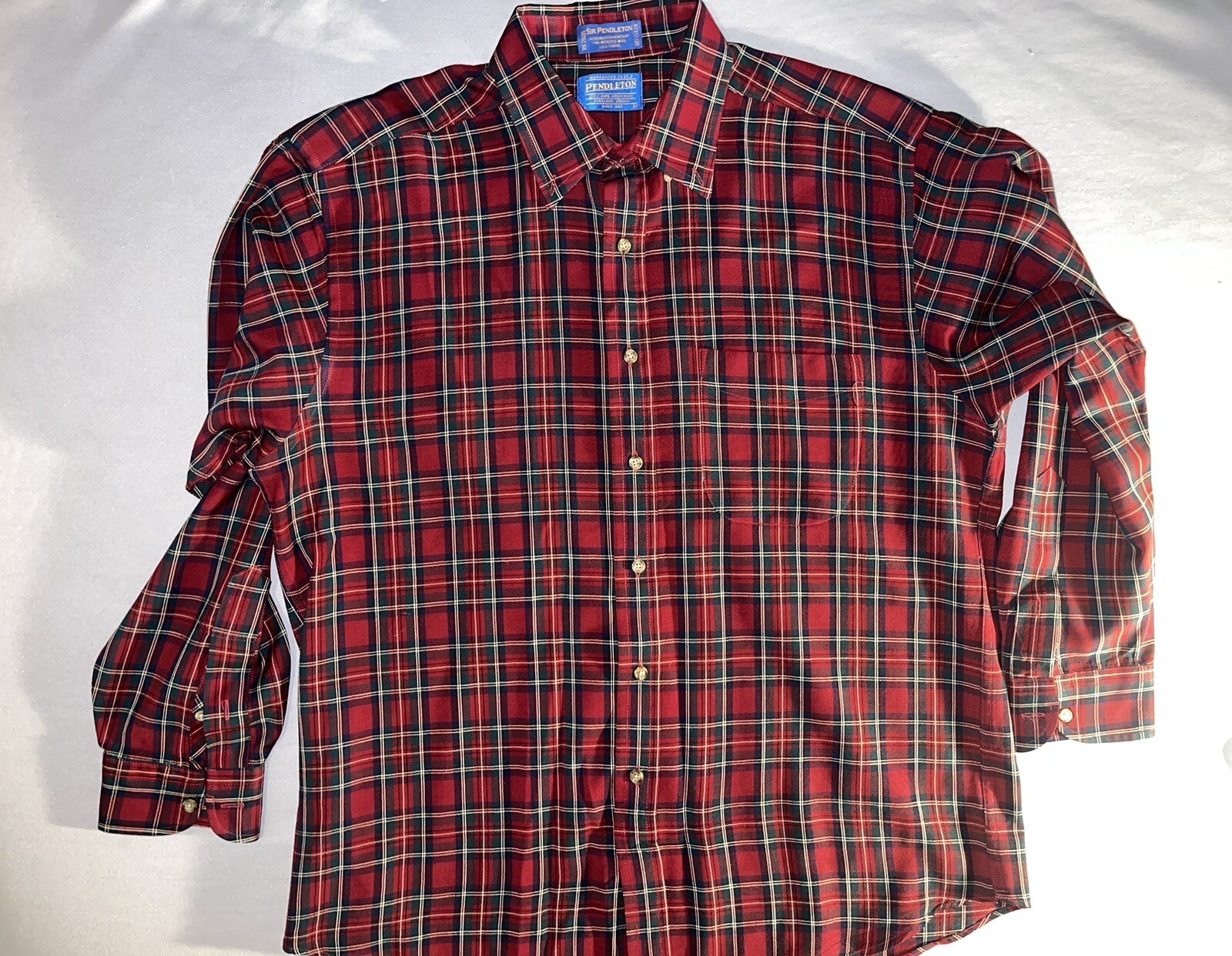Pendleton Virgin Wool Shirt Button Long Sleeve Fl… - image 2