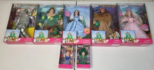 Barbie Wizard Of Oz 1999 5 DOLL SET w/ 2 Munchins NIB