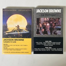 Jackson Browne - Cassette Lot of 2 - Lawyers in Love - The Pretender