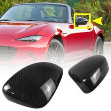 25 Fits Mazda Mx-5 Miata Carbon Outside View Mirror Cover Roadster Convertible 25 Fits Mazda Mx-5 Miata Carbon Outside View Mirror Cover Roadster Convertible