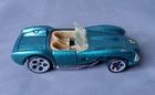 VTG 1990 Hot Wheels Die Cast Car Ferrari Roadster Convertible Green  1/64