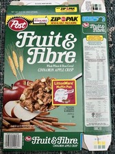 Scatola cereali croccanti mela cannella frutta e fibra 1989 post - padella muffin LittonWare