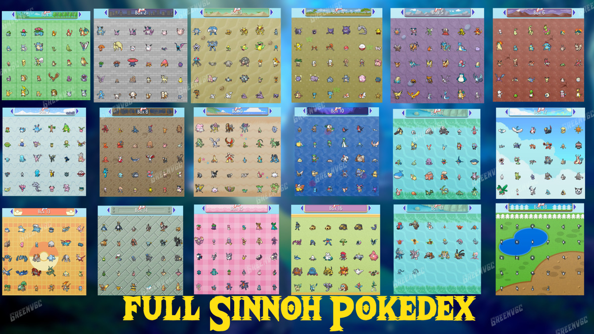 ◓ Lista de todos os Pokémon de Sinnoh disponíveis em Pokémon Brilliant  Diamond & Shining Pearl (Sinnoh Dex)