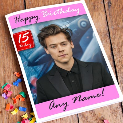 HARRY STYLES Personalised Birthday Card | 1D Daughter ...