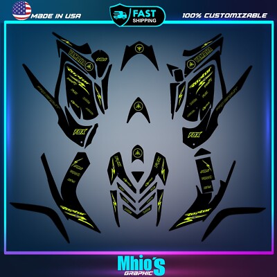 Kit Autocollants Graphiques Pour Yamaha Raptor 700 (2006-2012) - Personnalisation Vinyle - Neuf