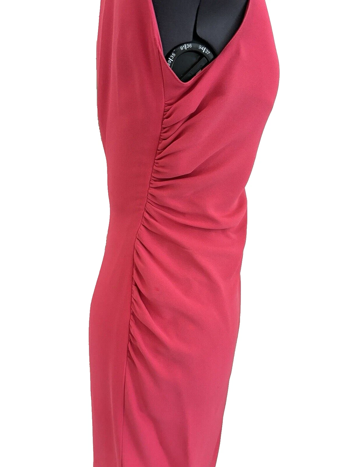 Abito Valentino Boutique fucsia increspato con zip sul davanti 6