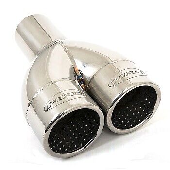 Piper Exhaust Sys No Silencer 3" Twin for VW Golf Mk5 1.9 TDi GT Bumper 03-08 - Afbeelding 1 van 1