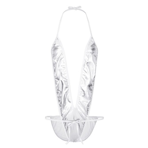 EE. UU. Mujeres Tanga Sin Entrepierna Busto Abierto Babydoll Lencería Ropa de noche Peluches de peluche - Imagen 84 de 141