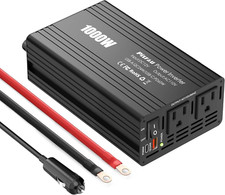 1000W Power Inverter 12V to 110V with USB-C Charger for Vehicles  Camping