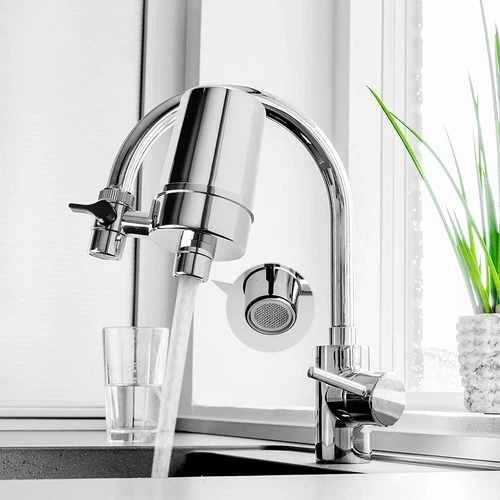 New Faucet Water Filter System Sink Mount Filtration Tap Purifier Cleaner DF2-CL - Picture 3 of 12