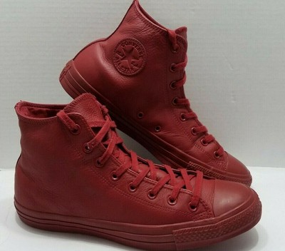 burgundy leather chuck taylors