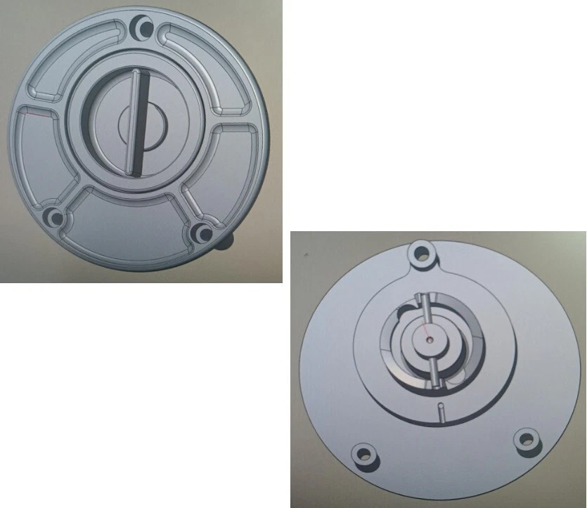 Tapa de tapa de combustible de gas de aluminio Billet negro ARC para Ducati 748 916 996 998 848 1098 Foto 4 de 4