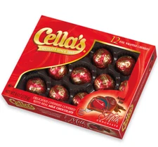 Cella's ( 8 Box Lot ) Cherries Covered in Milk Chocolate with 100% Liquid Center