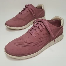 Vionic Women's Fresh Joey Nubuck Leather Sneakers size 8.5 Mauve