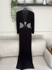 Dress black  I Saw It First Size 10 Black Cut Out Waist.  Long Dress evening out