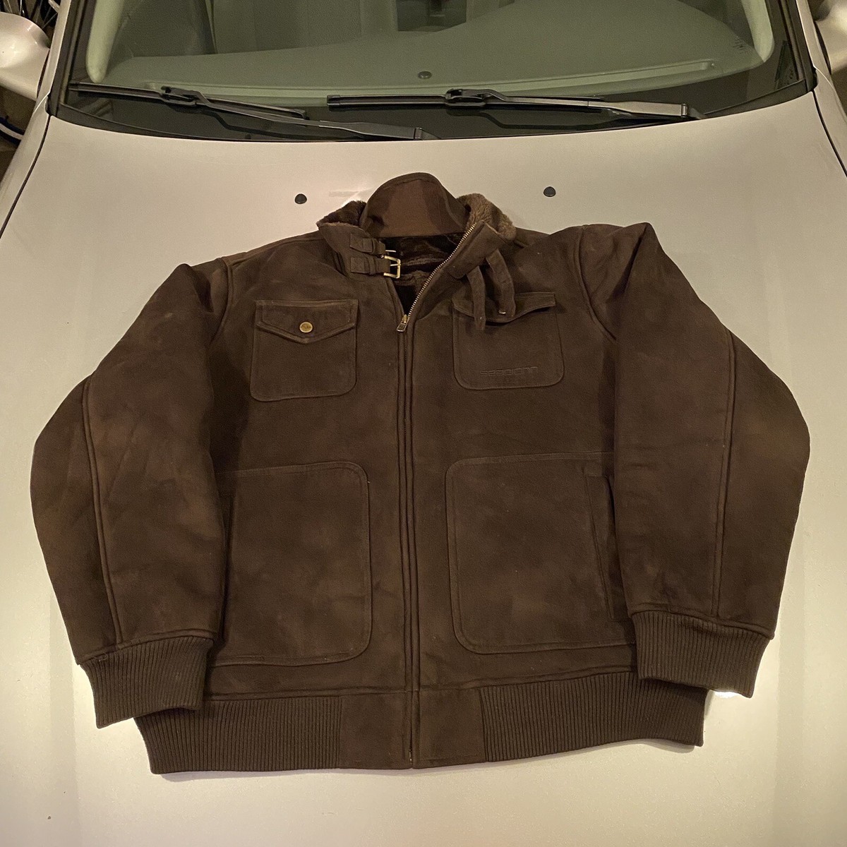 Vintage Sean John XXL Men's Faux Suede Faux Fur Lined Heavy Winter