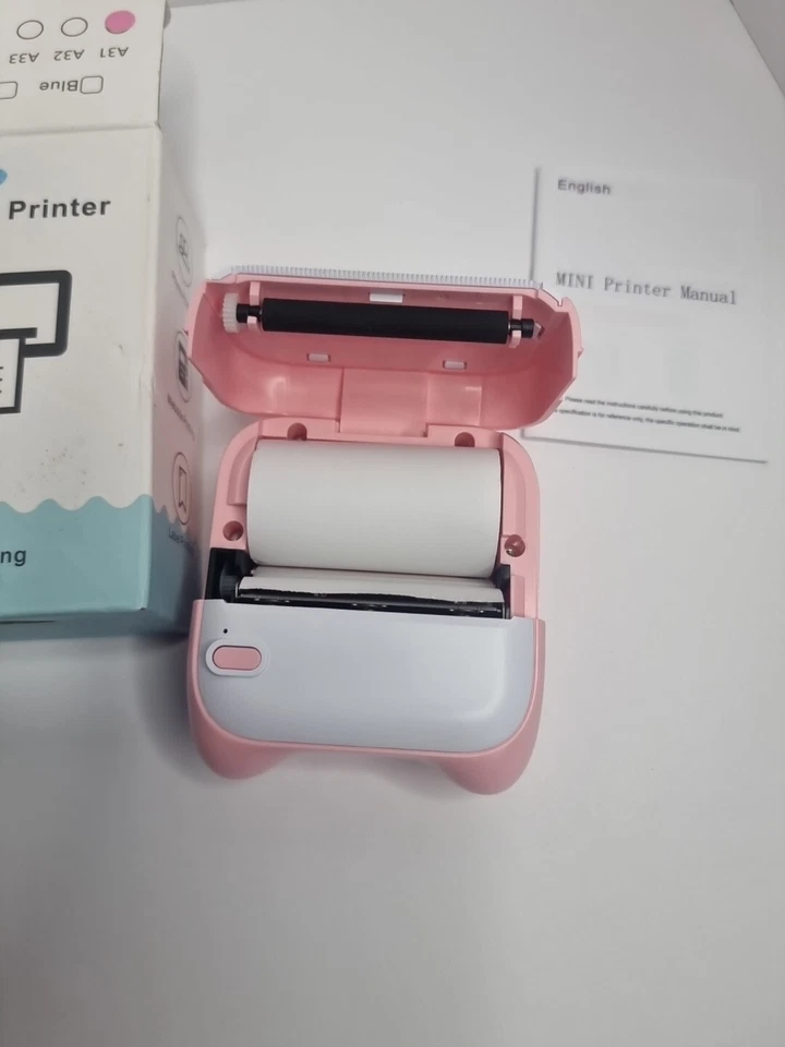 Portable Mini Printer- BT instant Printing - Pink  (2C2) - Image 4 of 4