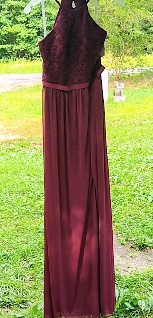 NWT David's Bridal Wine Burgundy Red Bridesmaid Formal Dress Prom Gown Size  6 | eBay