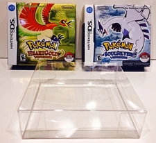 10 Box Protector for Pokemon Heartgold / Soulsilver case Nintendo DS NTSC ONLY!
