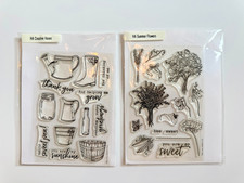 Hero Arts Retired Clear Stamp Sets Dies, Summer Flowers, Creative Vases