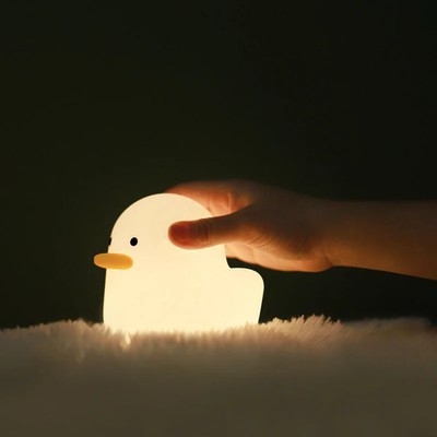 Cute Duck Silicone USB Rechargeable Night Light