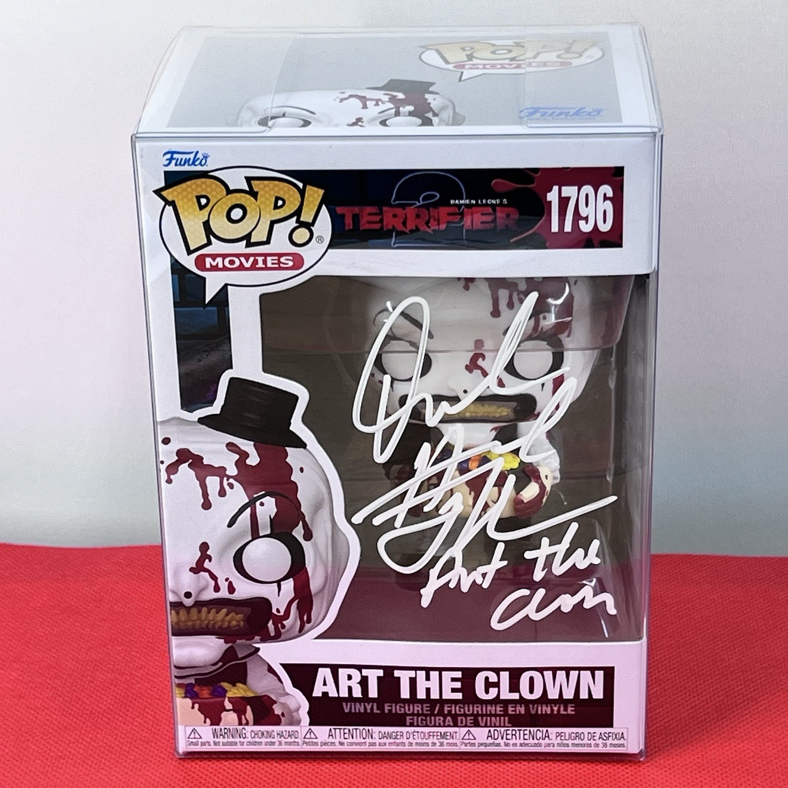 David Howard Thornton Autographed Funko Pop 1796 Art The Clown Signed w/COA